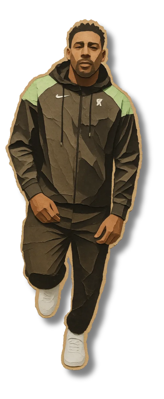 Benny Page and Doktor, cut out from the show poster